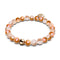 Bracelet Rose Chrome x Verre Pailleté Caramel